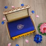 Royal Blue Yellow Saree