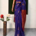 Violet Maroon Saree